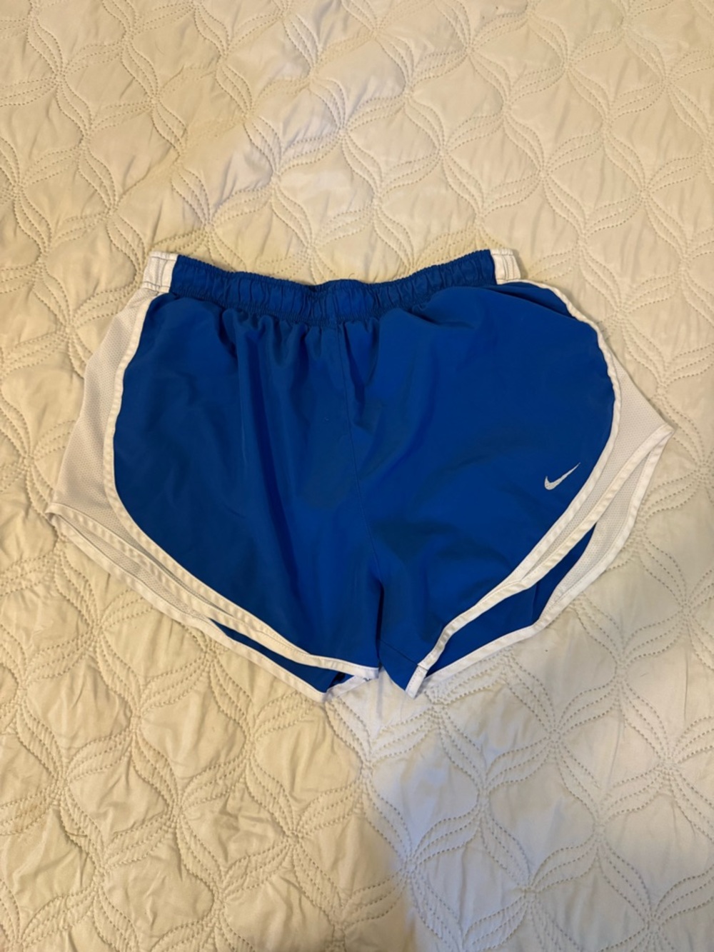 Nike Tempo Shorts Blue White Size Large